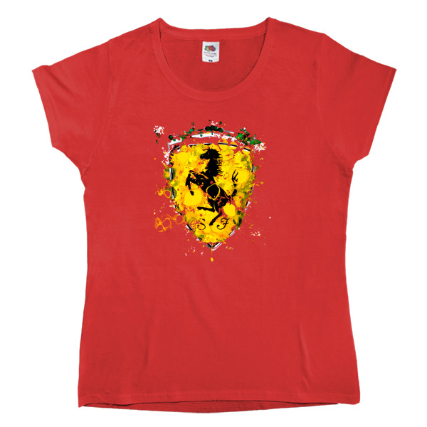 Women's T-shirt Fruit of the loom - Ferrari logo 5 - Mfest