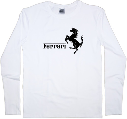 Men's Longsleeve Shirt - Ferrari logo 4 - Mfest