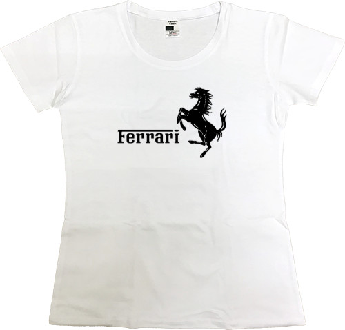 Women's Premium T-Shirt - Ferrari logo 4 - Mfest