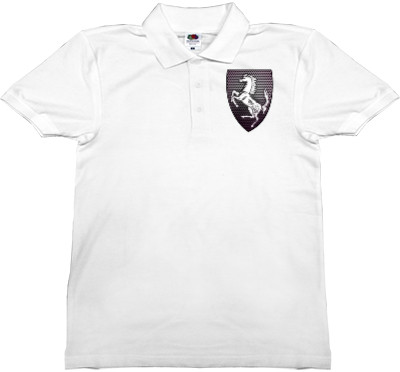 Man's Polo Shirt Fruit of the loom - Ferrari logo 3 - Mfest