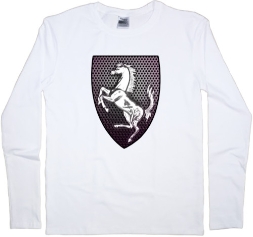 Men's Longsleeve Shirt - Ferrari logo 3 - Mfest