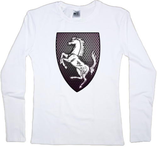 Women's Longsleeve Shirt - Ferrari logo 3 - Mfest