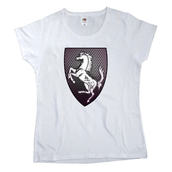 Women's T-shirt Fruit of the loom - Ferrari logo 3 - Mfest