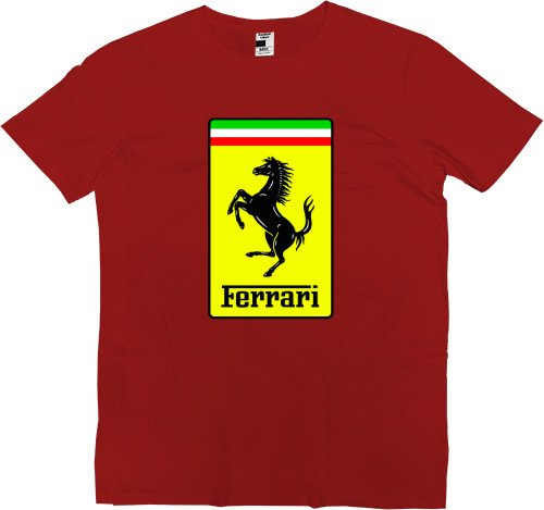 Футболка Премиум Детская - Ferrari logo 1 - Mfest