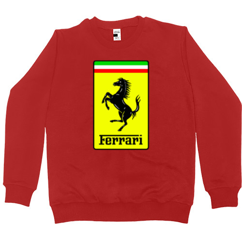 Свитшот Премиум Мужской - Ferrari logo 1 - Mfest