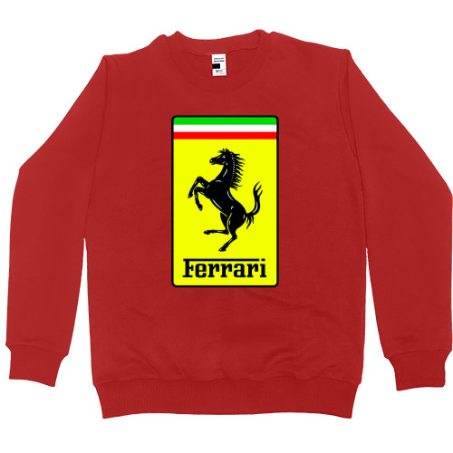 Свитшот Премиум Женский - Ferrari logo 1 - Mfest