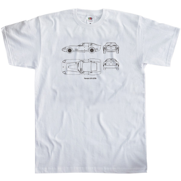 Kids' T-Shirt Fruit of the loom - Ferrari 275 - Mfest