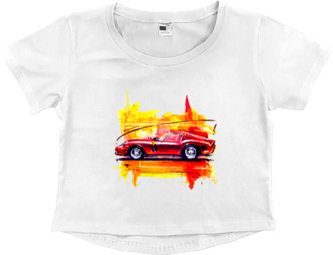 Women's Cropped Premium T-Shirt - Ferrari 8 - Mfest