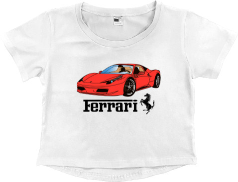 Women's Cropped Premium T-Shirt - Ferrari 1 - Mfest