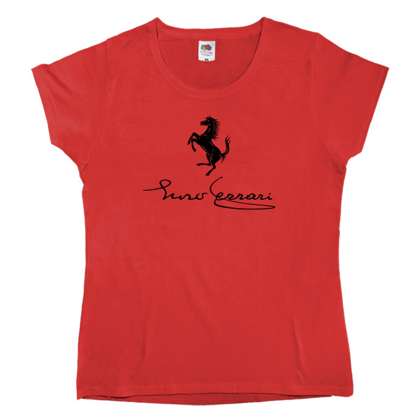 Women's T-shirt Fruit of the loom - Enzo Ferrari - Mfest