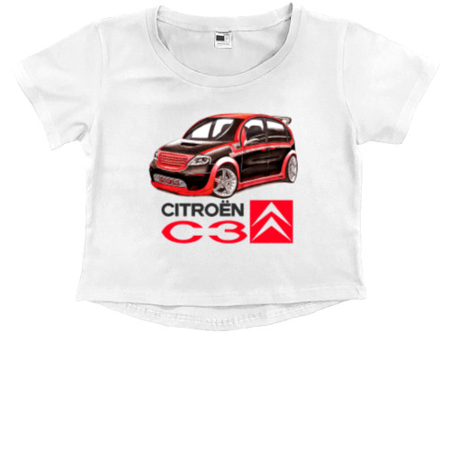 Kids' Premium Cropped T-Shirt - Citroen C3 - 3 - Mfest