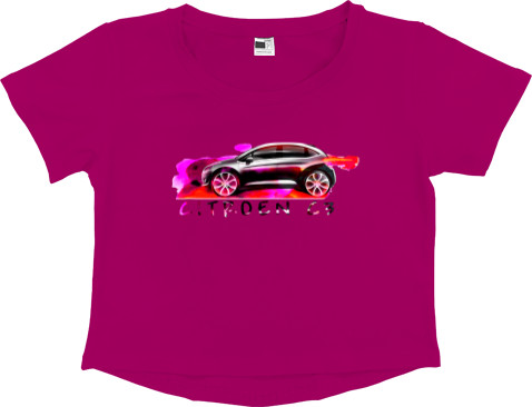 Women's Cropped Premium T-Shirt - Citroen C3 - 2 - Mfest