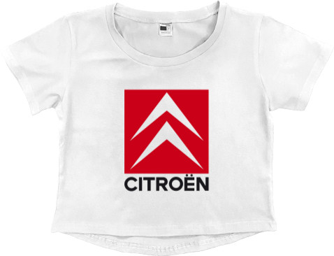 Women's Cropped Premium T-Shirt - Citroen 1 - Mfest