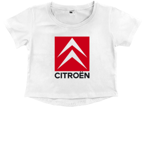 Kids' Premium Cropped T-Shirt - Citroen 1 - Mfest