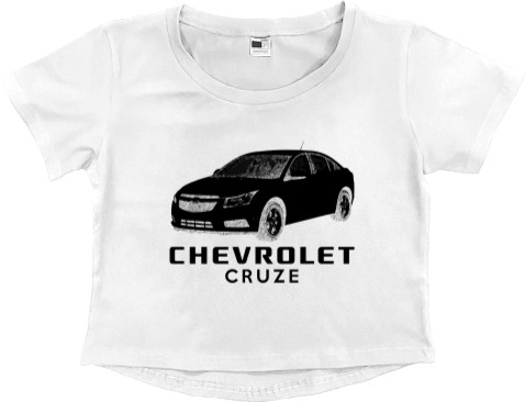 Women's Cropped Premium T-Shirt - Chevrolet Cruze - Mfest