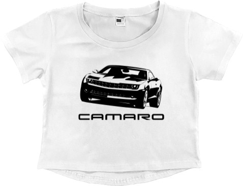 Women's Cropped Premium T-Shirt - Chevrolet Camaro 1 - Mfest