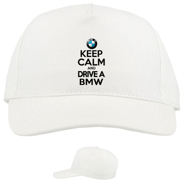 Кепка 5-панельна - Keep calm and drive a BMW - Mfest