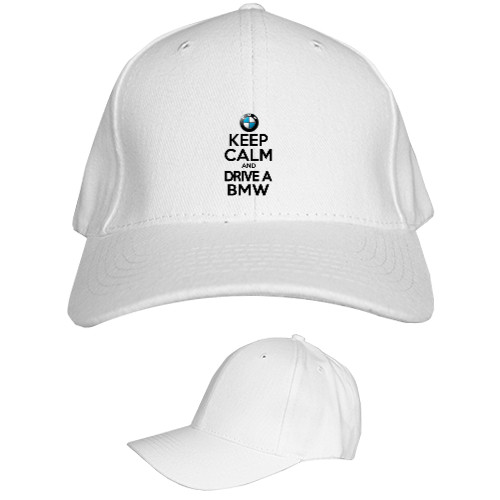 Kids' Baseball Cap 6-panel - Keep calm and drive a BMW - Mfest