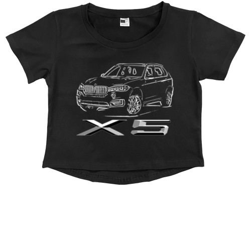 Kids' Premium Cropped T-Shirt - BMW X5 - Mfest