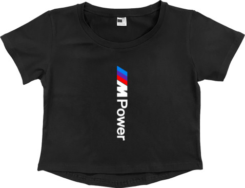 Women's Cropped Premium T-Shirt - BMW M Power - Mfest