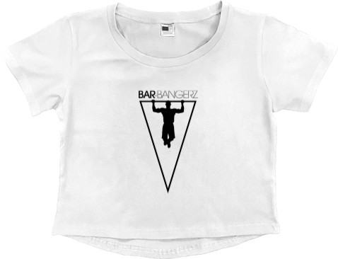 Women's Cropped Premium T-Shirt - Street workout 2 - Mfest