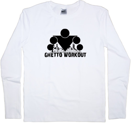 Men's Longsleeve Shirt - Ghetto workout - Mfest