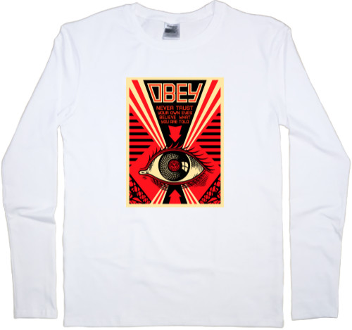 Men's Longsleeve Shirt - Obey-eye-poster - Mfest