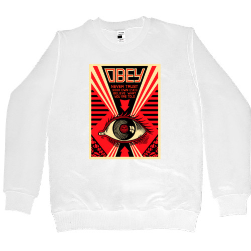 Women's Premium Sweatshirt - Obey-eye-poster - Mfest