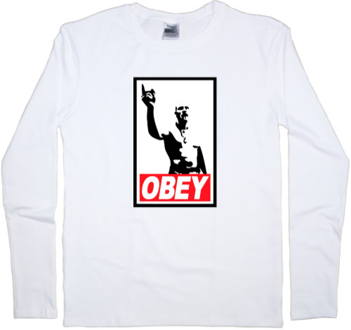 Men's Longsleeve Shirt - OBEY Technoviking - Mfest