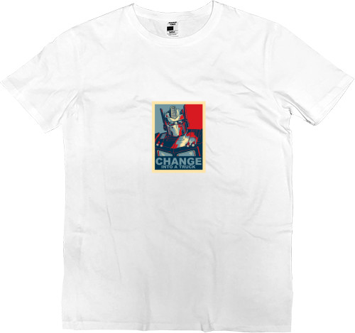 Men’s Premium T-Shirt - OBEY Change into a truck - Mfest