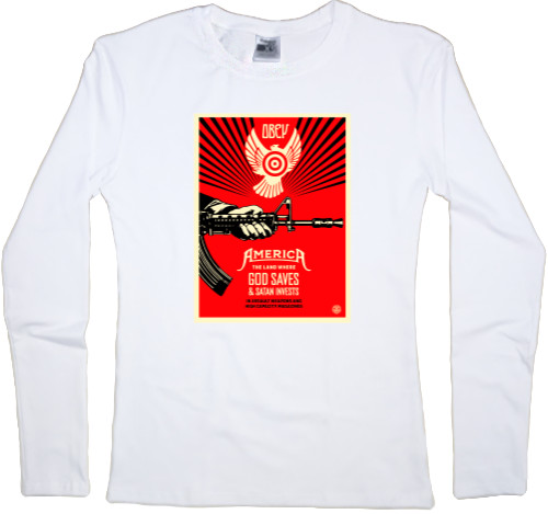 Women's Longsleeve Shirt - Obey (10) - Mfest