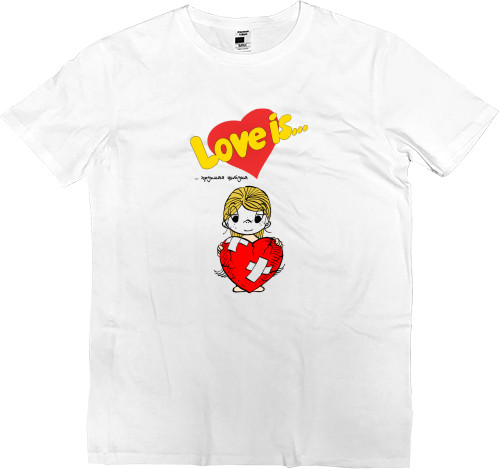 Men’s Premium T-Shirt - Love is хрупкая штука - Mfest