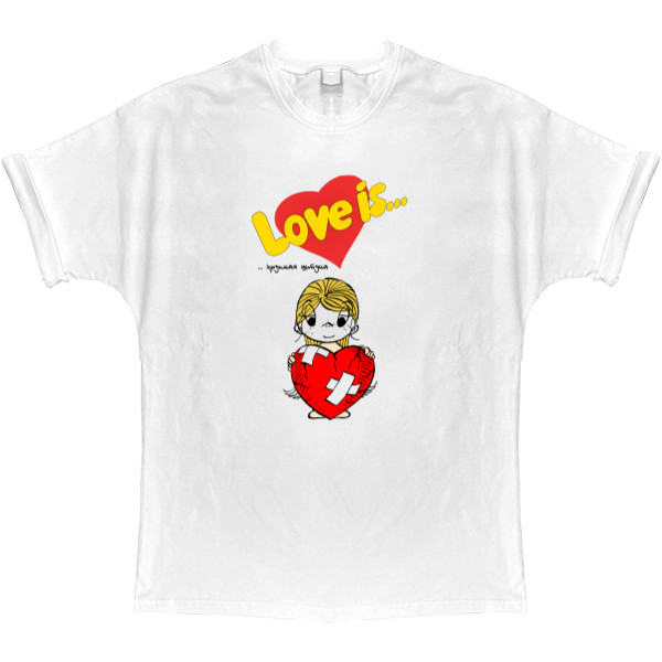 T-shirt Oversize - Love is хрупкая штука - Mfest