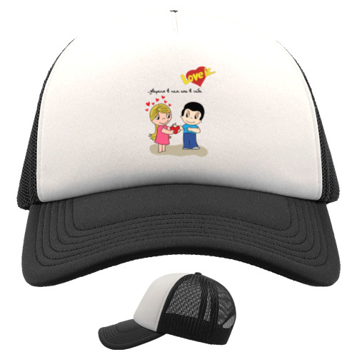 Trucker Cap - Love is уверена в нем как в себе - Mfest