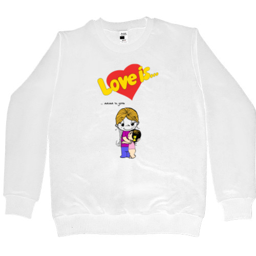 Men’s Premium Sweatshirt - Love is мама и дочь - Mfest