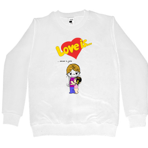 Women's Premium Sweatshirt - Love is мама и дочь - Mfest