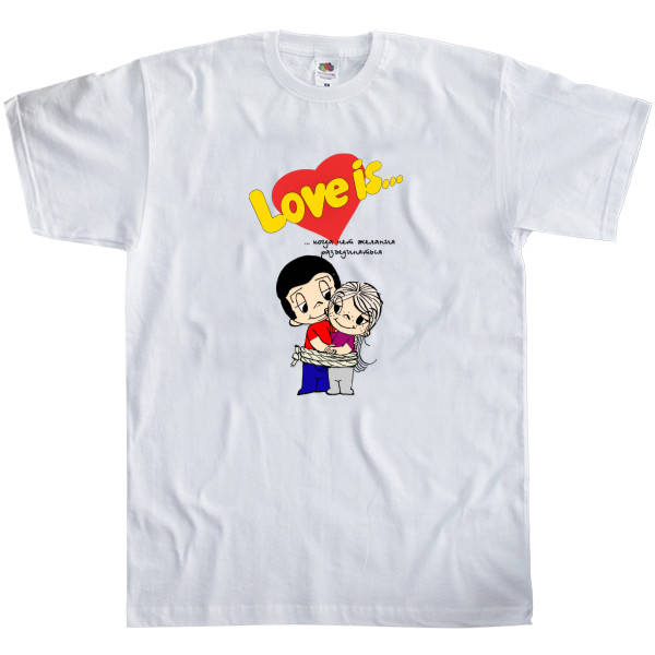 Kids' T-Shirt Fruit of the loom - Love is когда нет желания разъединяться - Mfest