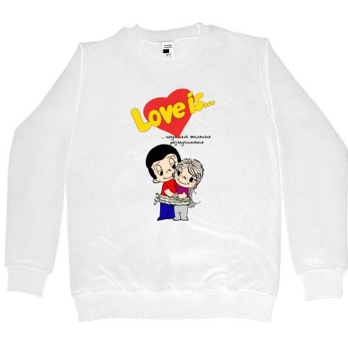 Women's Premium Sweatshirt - Love is когда нет желания разъединяться - Mfest