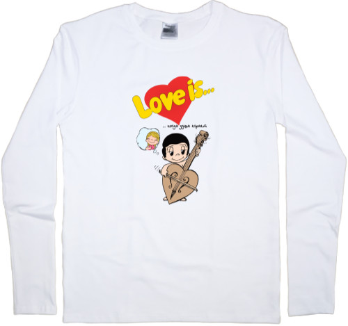 Men's Longsleeve Shirt - Love is когда душа играет - Mfest