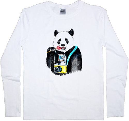 Kids' Longsleeve Shirt - Панда 1 - Mfest