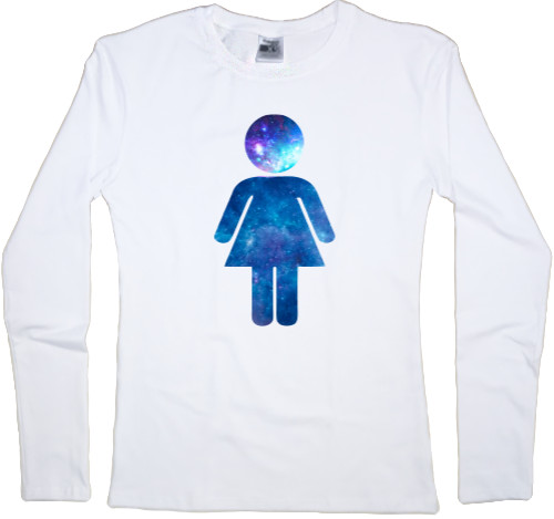 Women's Longsleeve Shirt - Космос Woman - Mfest