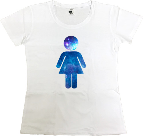 Women's Premium T-Shirt - Космос Woman - Mfest