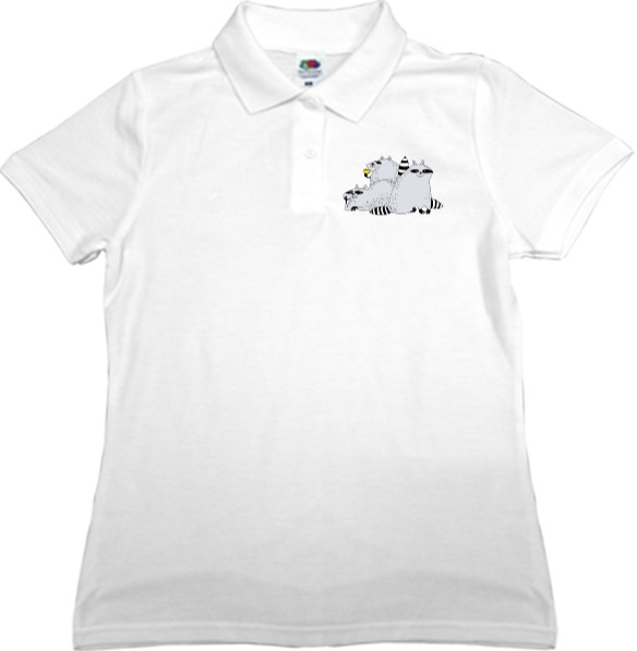 Women's Polo Shirt Fruit of the loom - Еноты 6 - Mfest