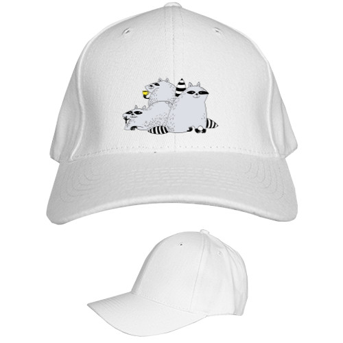 Kids' Baseball Cap 6-panel - Еноты 6 - Mfest