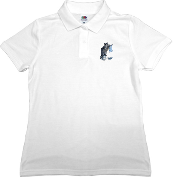 Women's Polo Shirt Fruit of the loom - Енот 5 - Mfest