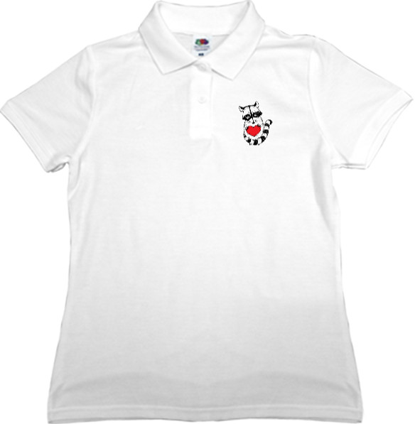 Women's Polo Shirt Fruit of the loom - Енот 4 - Mfest