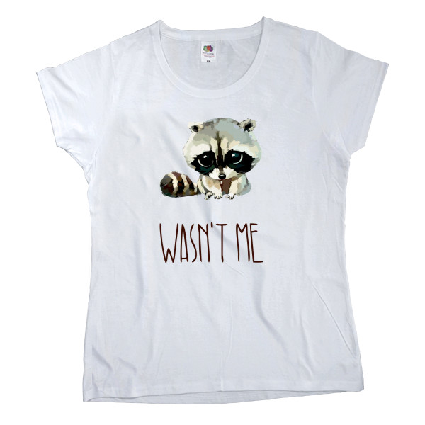 Women's T-shirt Fruit of the loom - Енот 3 - Mfest