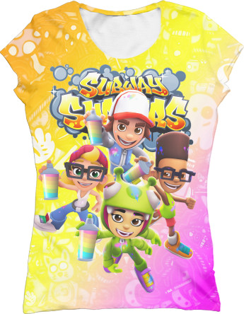 Women's T-Shirt 3D - Subway Surfers (7) - Mfest