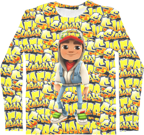 Kids' Longsleeve Shirt 3D - Subway Surfers (6) - Mfest