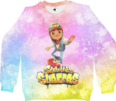 Men's Sweatshirt 3D - Subway Surfers (1) - Mfest